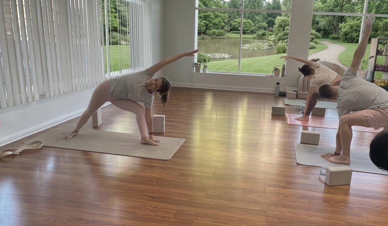 Group yoga corporate workshop